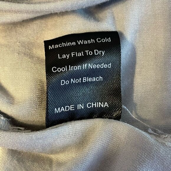 POL "The Trena" Gray Zebra Print Waist Tie Top S - Picture 9 of 9